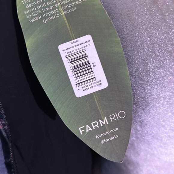 🆕 Farm Rio Sequin Toucans Mini Dress - Picture 10 of 10